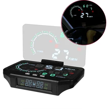 

Car HUD Head Up Display/Tire Pressure Monitoring Sensor Color Projection Overspeed Alarm Monitor Diagnostic HOT