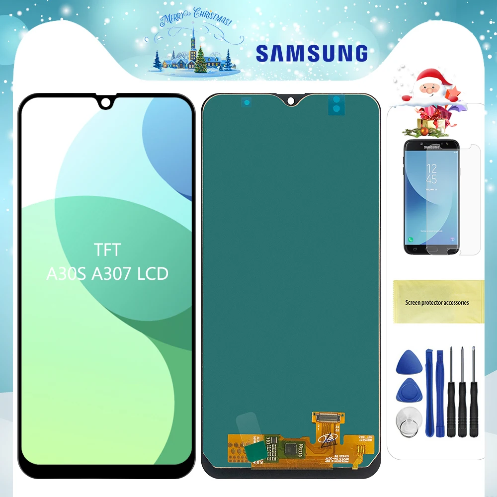 Для samsung Galaxy A30S lcd кодирующий преобразователь сенсорного экрана в сборе Дисплей для samsung A30s A307F A307FN A307G A307YN экран дисплея