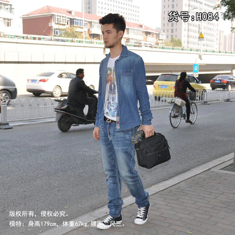 

[Factory Price] Service One-Shoulder Men's Casual Handbag Shoulder Briefcase Storage Backpack H084