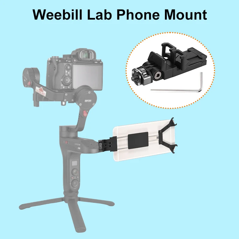 

Phone Holder for Zhiyun Weebill Lab Crane 3 LAB Hohem iSteady Pro Feiyu G6 Gimbal Viewfinder for Smartphone Mount Tripod Bracket