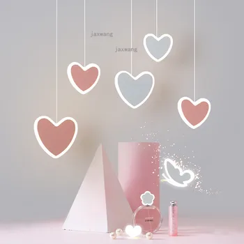 

LED Modern Pendant Lamp Lights Creative Nordic Macaron LED Dinning Room Chandeliers Girl Beside Bedroom Hanging Ceiling Lamps