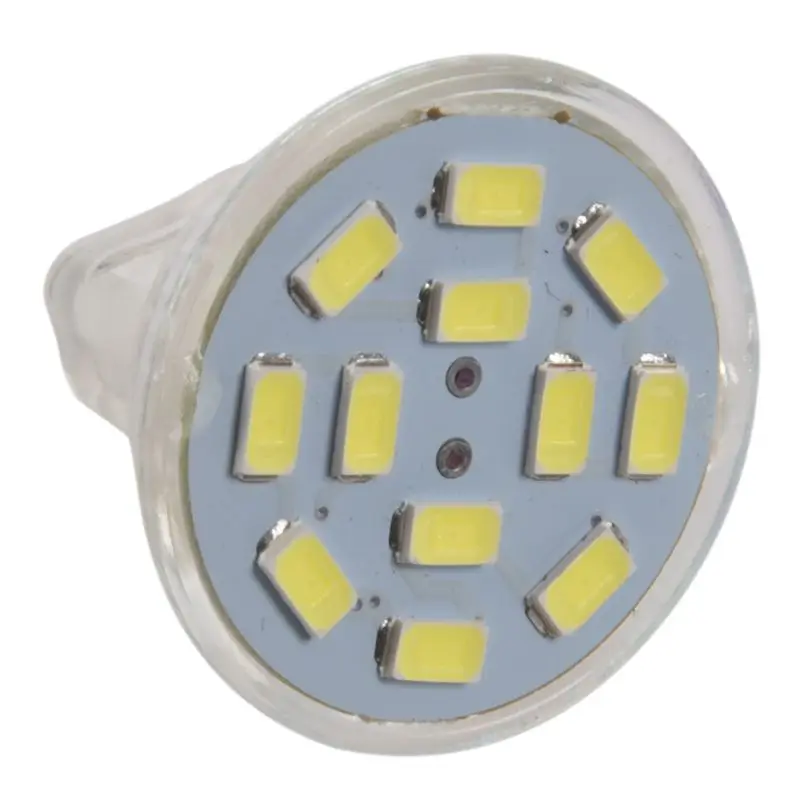 6W GU4(MR11) Светодиодный прожектор MR11 12 SMD 5730 570 lm DC 12V белый|Светодиодные лампы и