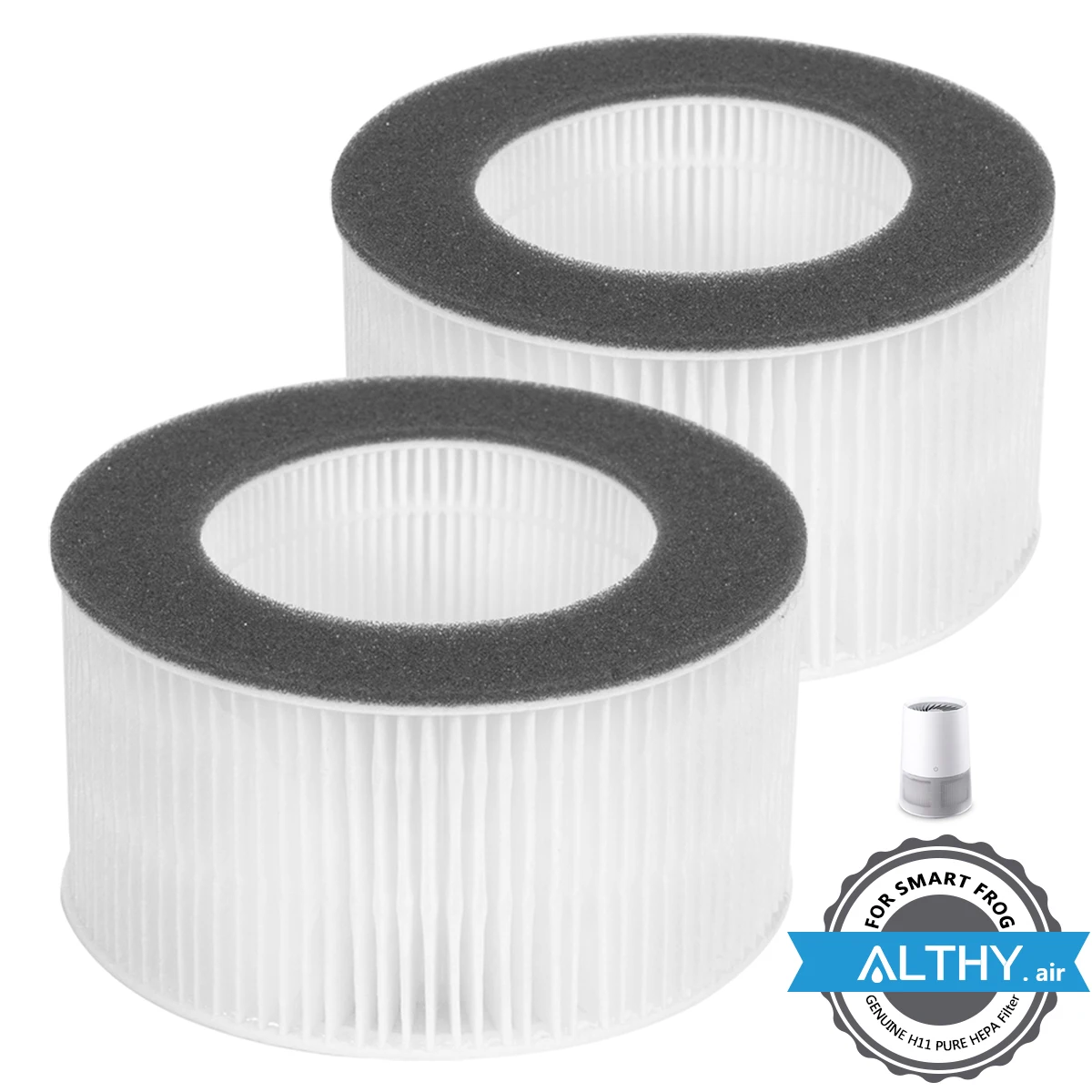 

ALTHY TRUE HEPA Filter only fit for smart frog Air Purifier Cleaner Home Allergies Pets , Smoke Dust Mold Pollen