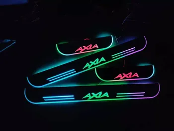 

Express delivery led door sill plate strip welcome light threshold guard protectors for perodua axia