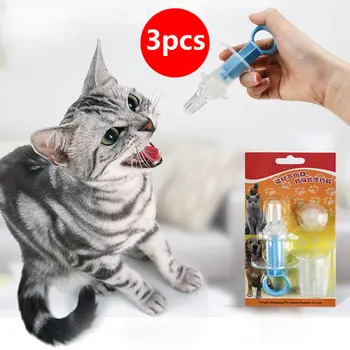 

3PCS Pet Dog Cat puppy Oral Syringe Capsules Pills Feeding Kit Home Universal Pet Water Milk Medicine Feeder Syringe Tools