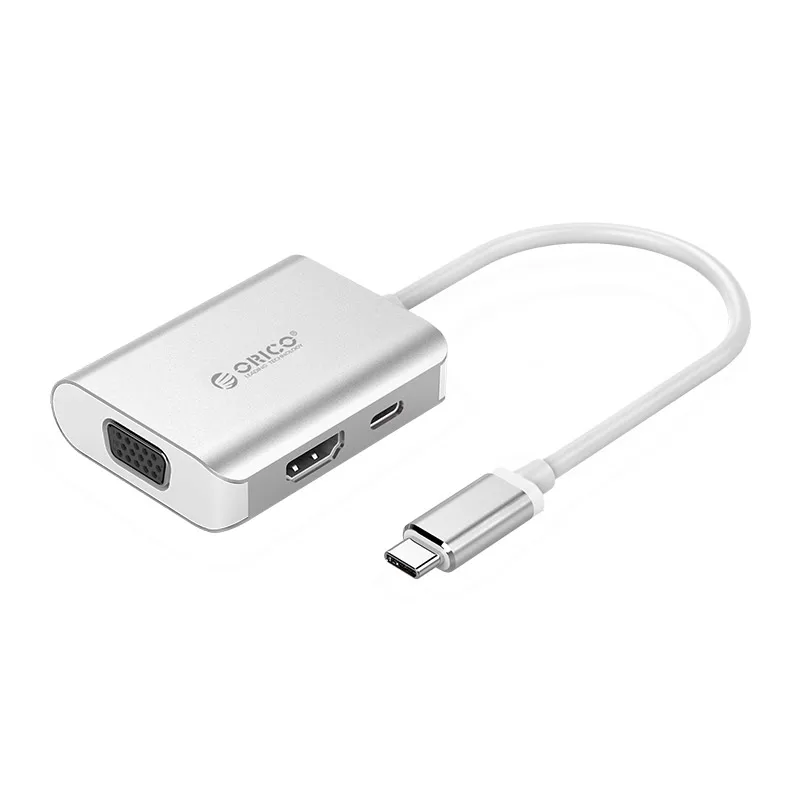 Алюминий Тип с разъемами типа C и Тип-C* 1/HDMI* 1/VGA* 1 для Win7/8/10, Mac OS X многофункциональная док-станция, XC-302