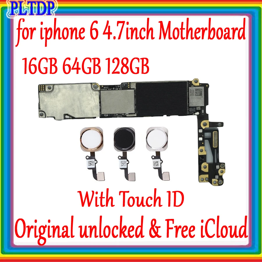 Материнская плата для iphone 6 4 7 дюйма 16 ГБ/64 Гб/128 ГБ 100% оригинал разблокированная