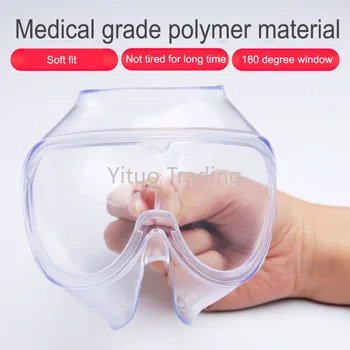 

Goggles Closed-type Goggles Flat Mirror Anti-splash Men and Women Protection Anti-spray Dust Dustproof Windproof Sand Riding