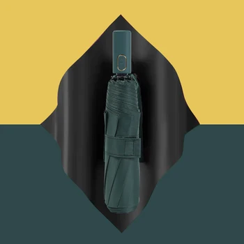 

Candy Automatic Umbrella Rain Women Three folding Umbrella Men Anti-UV Double Layer Windproof Sun Women Parasols Corporation