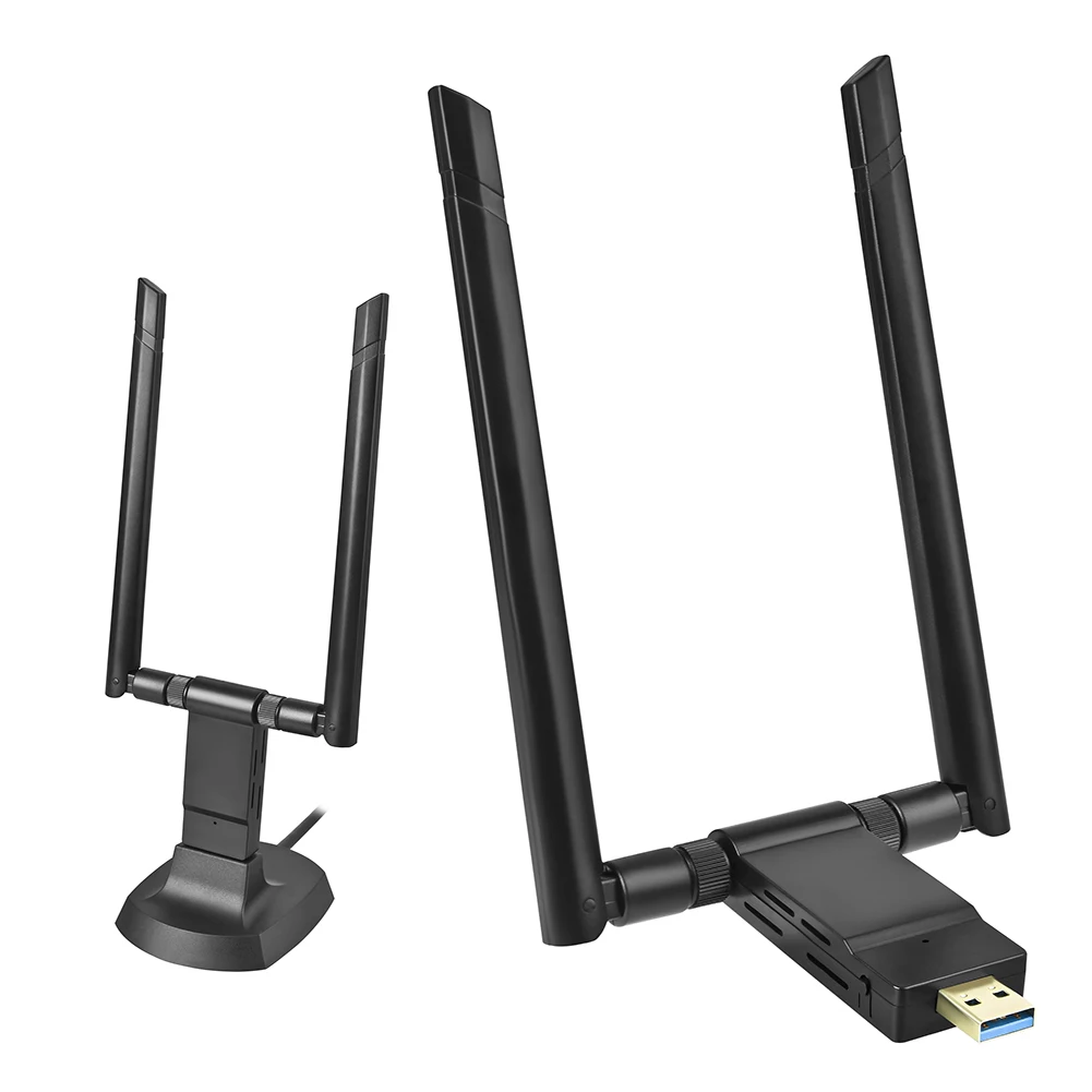 USB3.0 сетевые карты антенна Беспроводной двухдиапазонный адаптер АБС 2,4G 5G высокоскоростной передатчик компьютер Wifi ключ 1200Mpbs