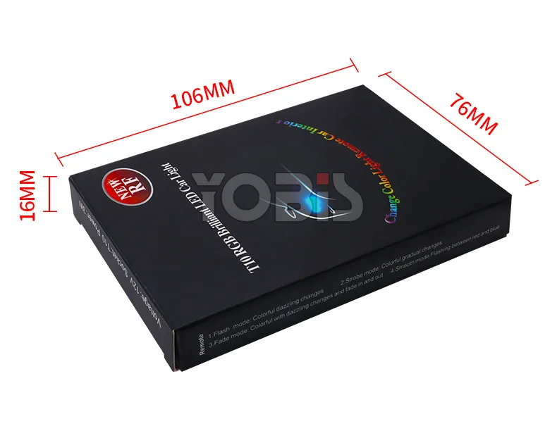 RGB с пультом дистанционного управления T10 W5W RF беспроводной пульт дистанционного управления 360 градусов Внешняя вспышка