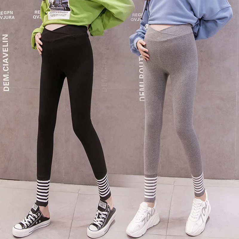 Maternity Leggings Pregnant Winter Slim Fleece Thickening Soft Legging  Pants