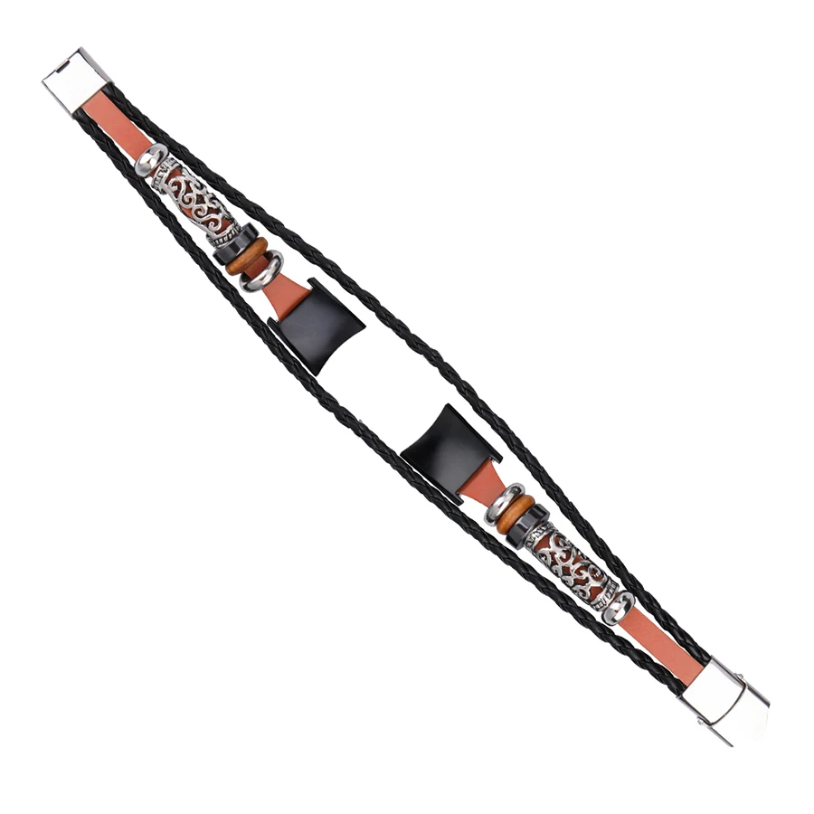 Для Honor Band 5 ремешок Ретро плетеный кожаный ремешок для часов браслет для huawei Honor Band 4 5 браслеты для Honor Band 4 - Цвет: Brown