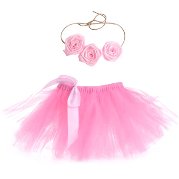 

Lovely Baby Newborn Toddler Girls Hairband Tutu Skirt Photo Prop Costume Outfit