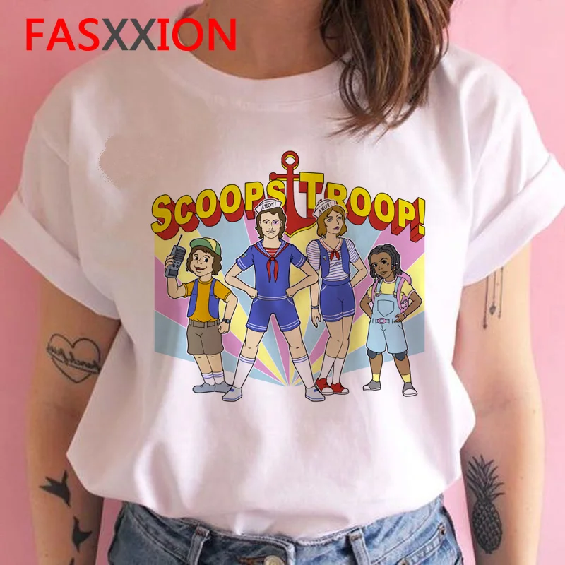 Странные вещи 3 футболка женская Eleven забавная Женская футболка одежда в стиле хип-хоп женская уличная футболка мультяшная кавайная футболка - Цвет: 1235
