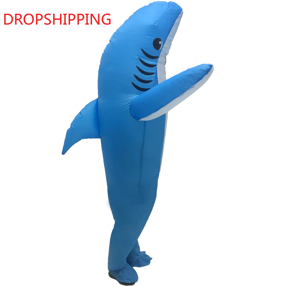 

Purim Halloween Inflatable Shark Costumes Carnival Cartoon cosplay Halloween Shark Stage For Adult Animal Funny Party Dress