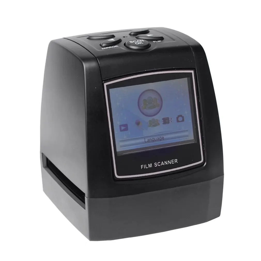 

High Fast Photo Printe Resolution Photo Scanner 35mm/135mm Slide Film Scanner Digital USB Film Converter 2.36" LCD screen