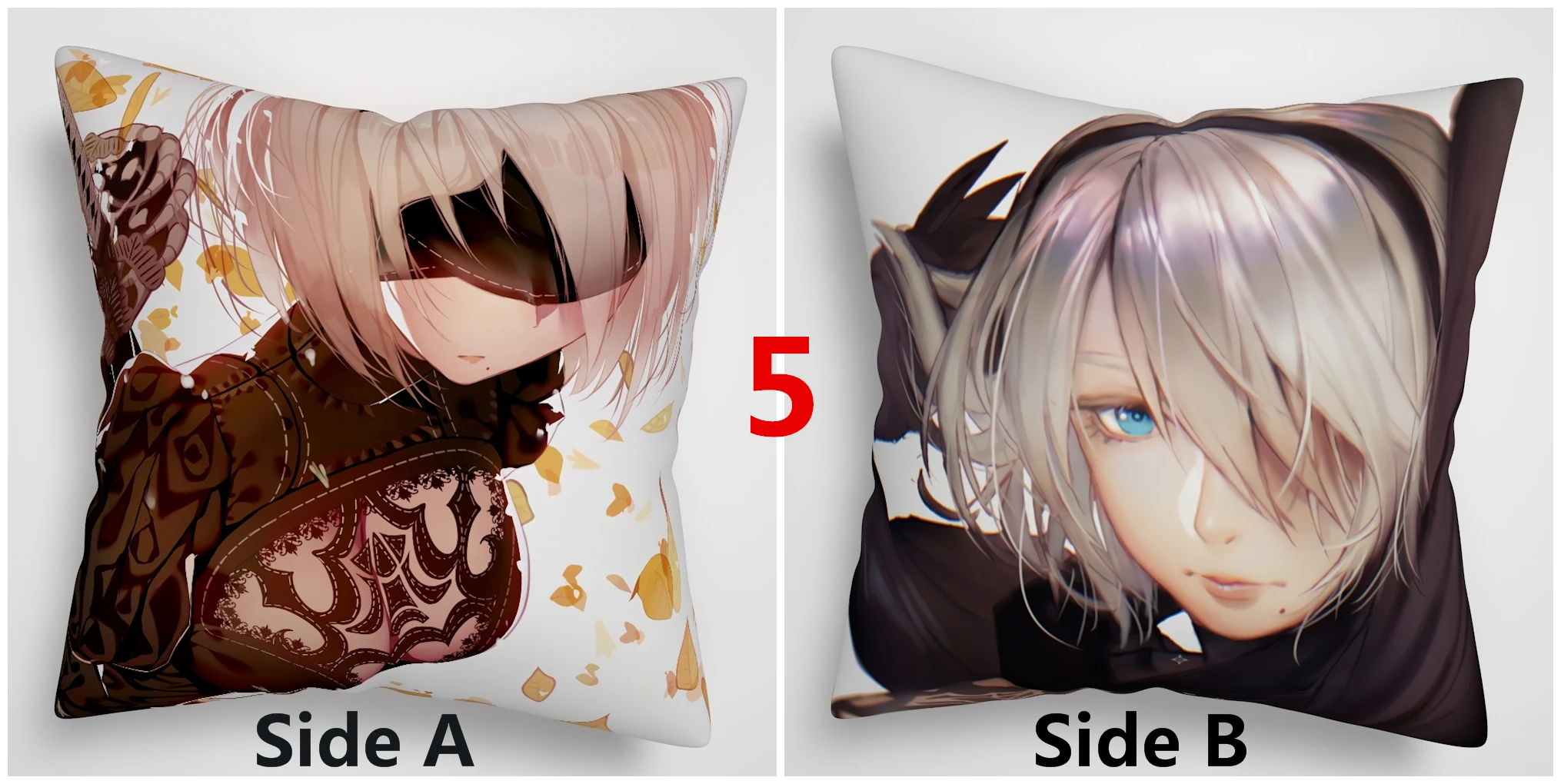 НИР автоматов YoRHa № 2 Тип B аниме Двусторонняя диванная подушка крышка - Цвет: 5