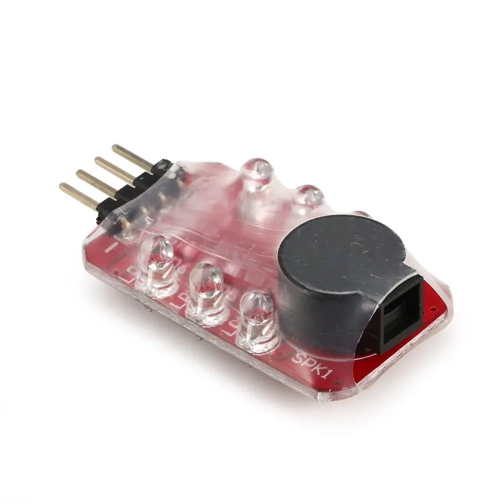 

Low Lipo Battery LED Voltage Meter Tester Buzzer Alarm Indicator Single Loudspeaker for 2s 7.4v / 3s 11.1v lipo Battery
