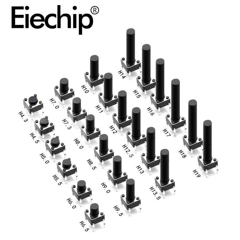 Micro Switch Tact switch 6x6mm DIP 4pin ,For Phone Computer TV Toys