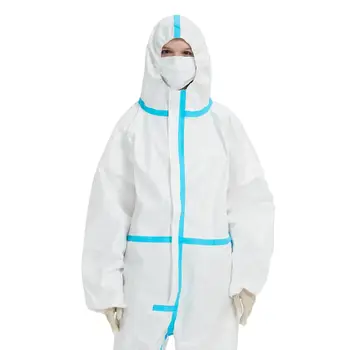 

Professional Protective Clothing White Coverall Virus Protection Hospital Medical Disposable Protective Suit