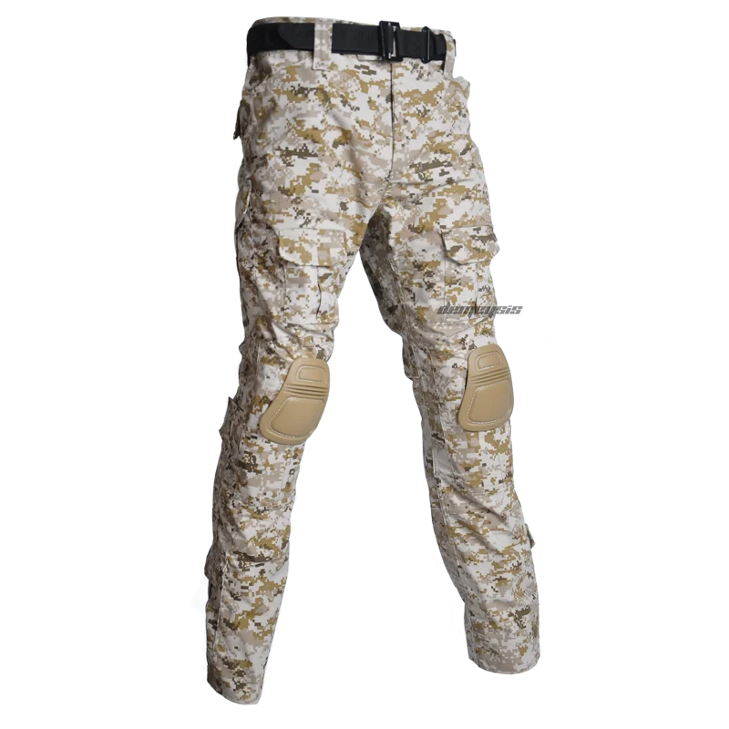 pants desert digital Мужская тактическая Униформа, камуфляжная военная одежда, наборы, страйкбол, пейнтбол, боевые костюмы, одежда для охоты - Цвет: pants desert digital