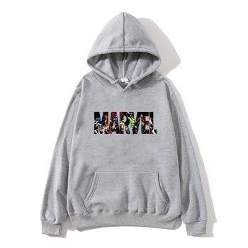 

FIZLA New Brand Marvel Hoodies men high quality Long sleeves Casual men Sweatshirt Hoodies marvel print Hoodie Tracksuits male