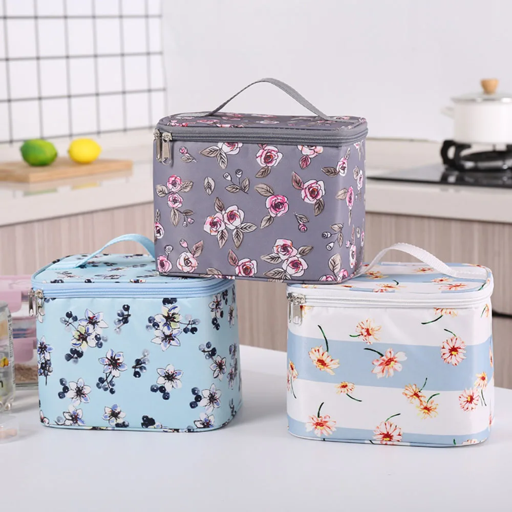 US STOCK Childrens Kids Adult Lunch Bags Insulated Cool Bag Picnic Bags School Lunchbox