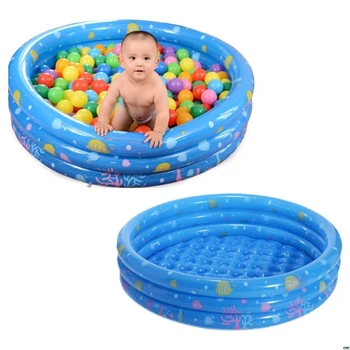 

OOTDTY Tricyclic Baby Inflatable Swimming Pool Inflatable Portable Outdoor Home Use Large Children Kids Round Tub