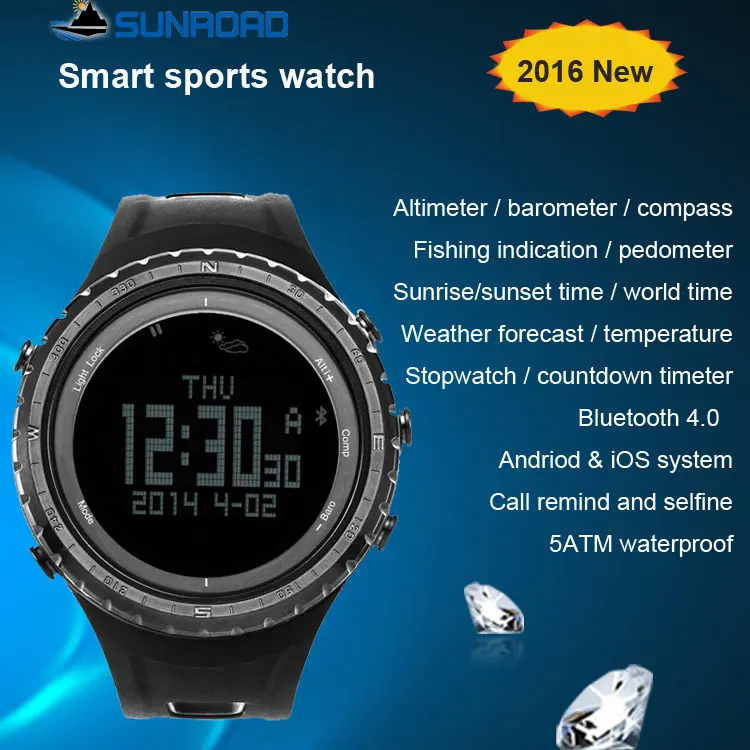 

Smart Bluetooth 4.0 Sport Wrist Watch Pedometer For Android Phone iPhone