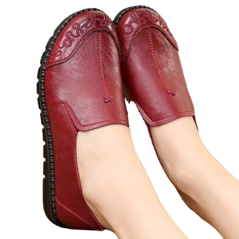 

2021 Spring New Women's Flat Shoes Simple High-end Soft-soled Loafers Comfortable Breathable Non-slip Flat Shoes Women