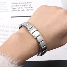 Нержавеющая сталь эластичный стрейч звено цепи браслеты модные ювелирные изделия