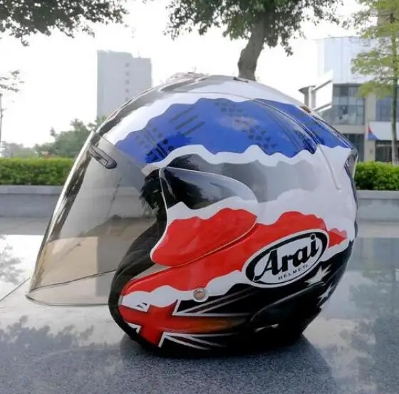 Мотошлем мото велосипедный шлем горячая Распродажа arai r4 мото rcycle шлем винтажный шлем с открытым лицом Ретро 3/4 половина шлем casco