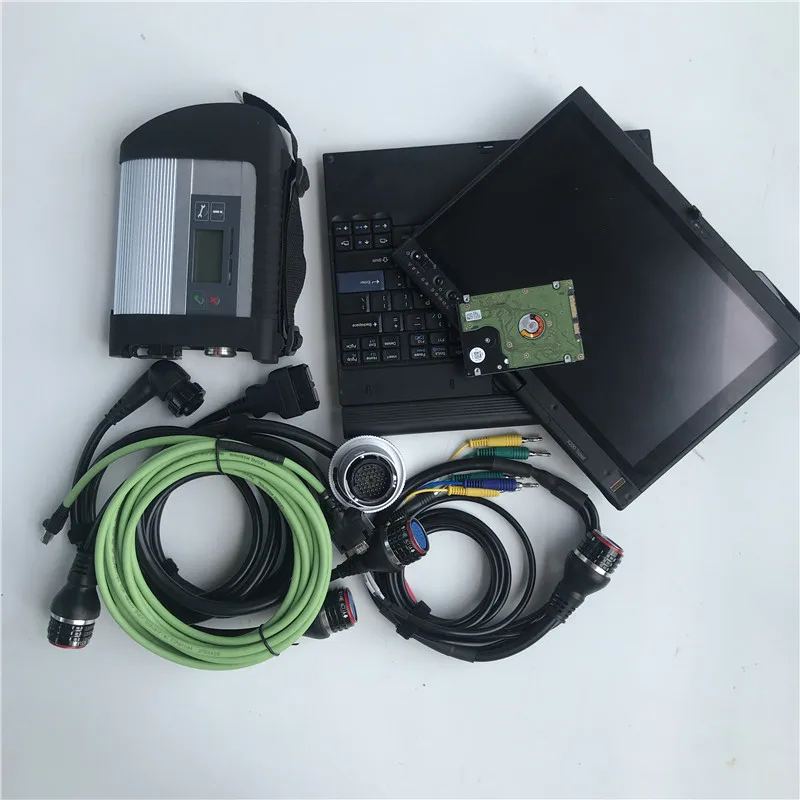 

mb star c4 sd connect compact vehicle diagnostic tool + software hdd 320gb installed well in x200t laptop ready to use windows 7