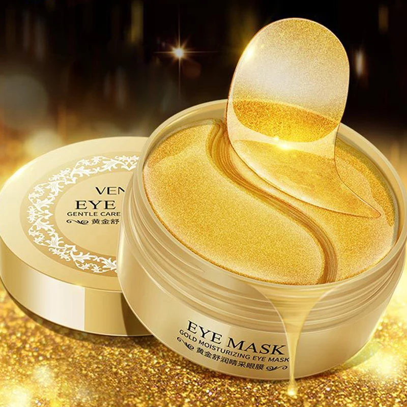 

60 pcs Gold/Seaweed Collagen Eye Mask Face Anti Wrinkle Gel Sleep Gold Mask Eye Patches Collagen Moisturizing Eye Mask Eye Care