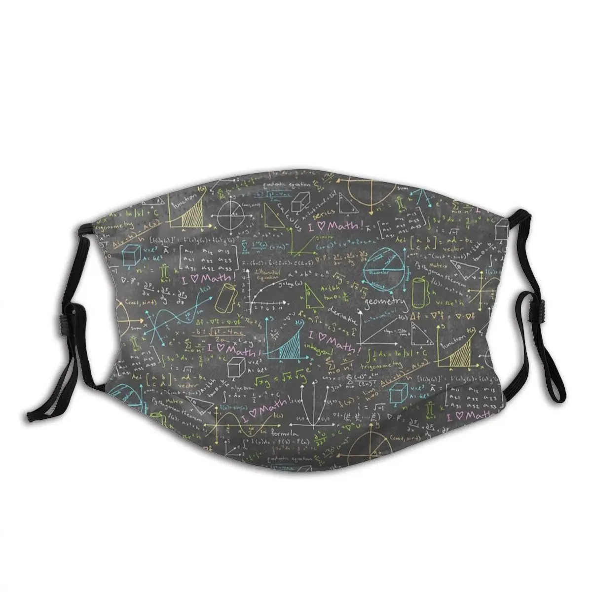 Math Lessons Formula Equation Washable Trendy Mouth Face Mask Anti Haze Cold Proof with Filters Winter Protection Cover Muffle | Аксессуары