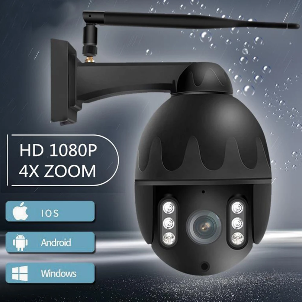 

HD 1080P WIFI IP Camera Cloud Storage Waterprof PTZ IP Camera Speed Dome CCTV Security Cameras P2P Camara WIFI Exterior ipcam