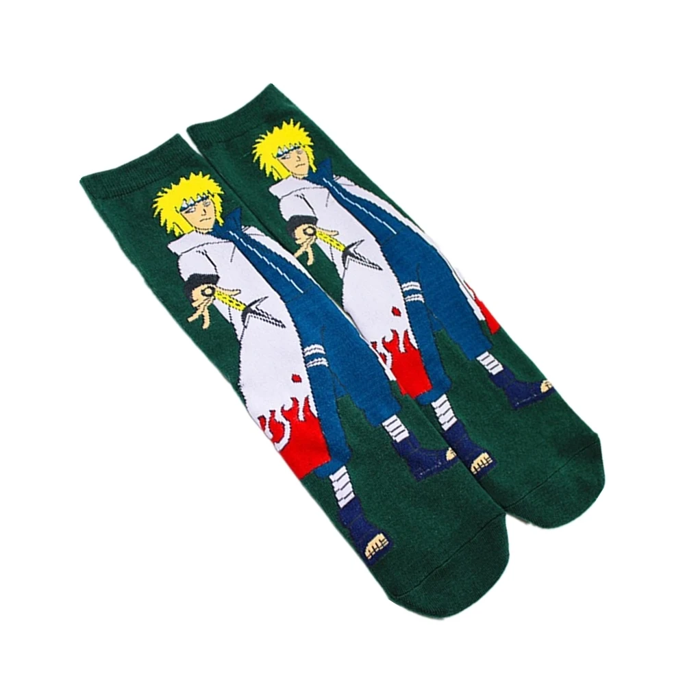 Мужские носки с Аниме Драконий жемчуг Сон Гоку Наруто Саске Харадзюку японские Мультяшные уличные тренды хлопковые забавные счастливые носки - Цвет: I