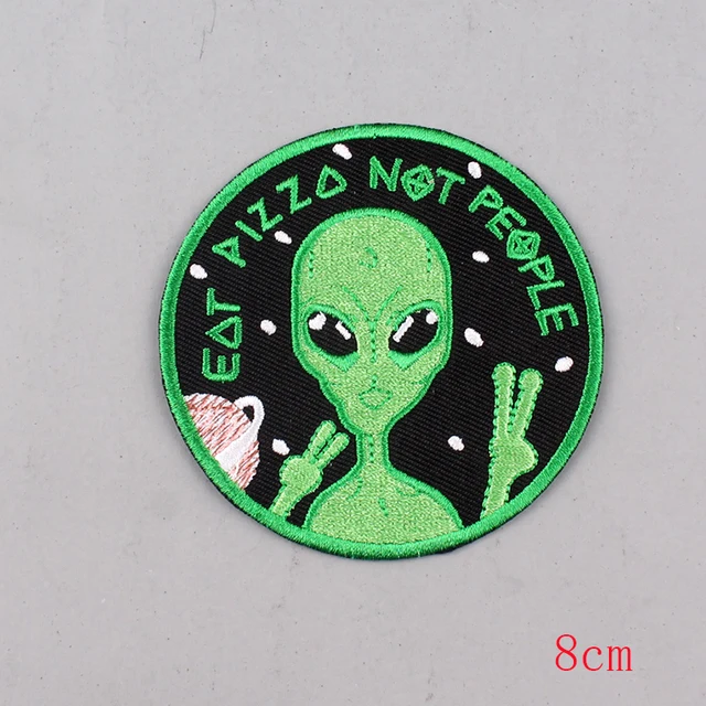 Diy Rock Band Patch Alien Ufo Stripe Embroidered Patches On Clothes Iron On Patches For Clothing Metal Music Badges For Backpack Patches Aliexpress