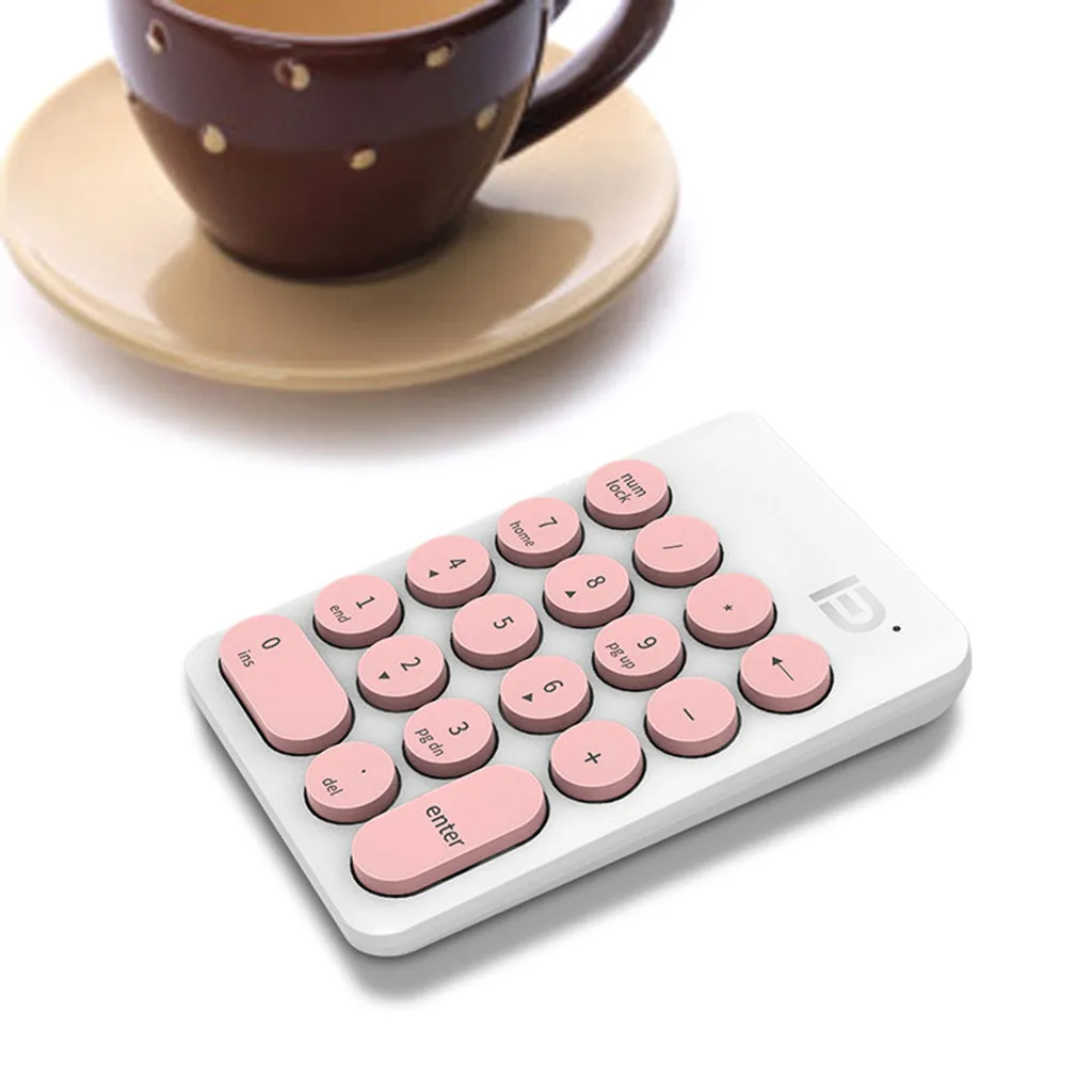 Gaming Keyboard USB 2,4 ГГц 18-ключ финансовых Бухгалтерия цифровая клавиатура ввода данных в Excel настольных ПК планшетный ПК Keyboard-L1203