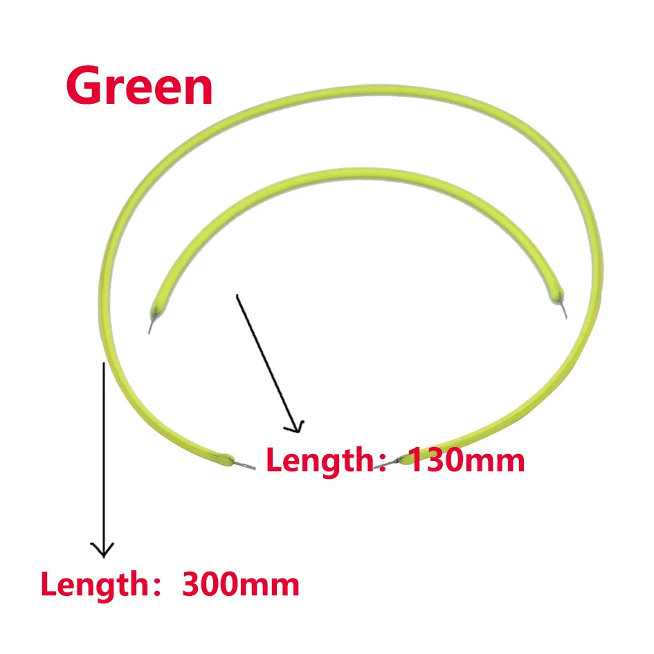 5 Stück 3V LED-Filament 130mm 300mm Edison-Glühbirne LED-Glühfadenlampe Zubehör Diode Flexibler Filament Rot Blau Grün Pink – Detail 2