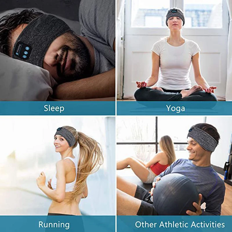 best earphones Bluetooth Sleeping Headphones Sports Headband Thin Soft Elastic Comfortable Wireless Music Earphones Eye Mask for Side Sleeper wired earbuds