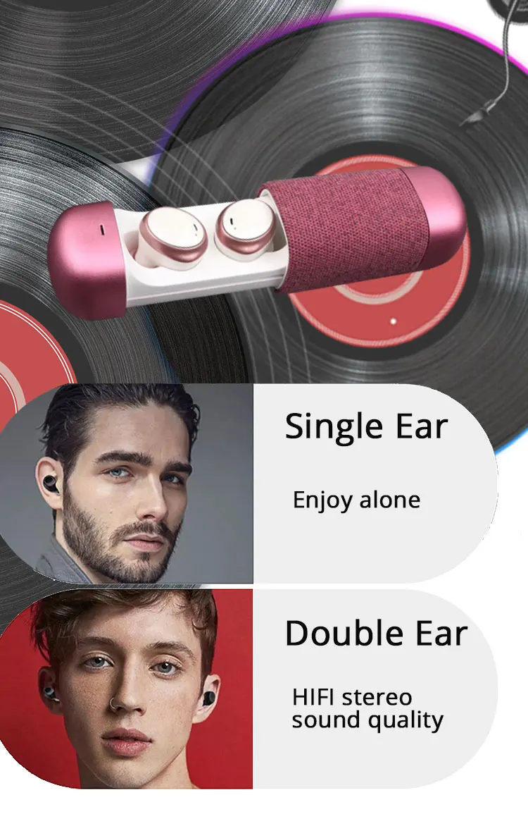 Tws 206, беспроводные наушники, bluetooth наушники, настоящие наушники, вкладыши, игровая гарнитура, шумоподавляющий чехол, свободные руки