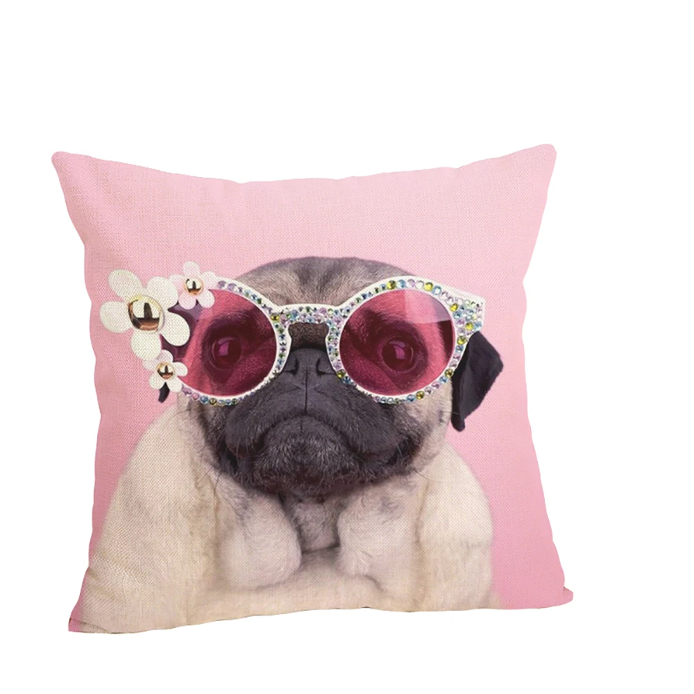 Lychee Mastiff Подушка с принтом Чехол 45x45 см красочные льняные Чехлы для подушек для спальни домашнего офиса