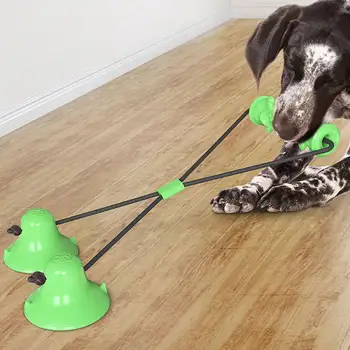 

Upgrade Pet Molar Bite Toy Multifunctional Interactive Ball Rope Toy With Suction Cup Teeth Cleaning Tool For Dogs Cats