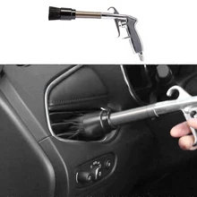 Автомобильный пистолет для чистки салона Пескоструйный Аппарат воздушная щетка пистолет-распылитель Воздушный пистолет для глубокой очистки инструменты для мытья автомобиля с щеткой и трубчатой головкой