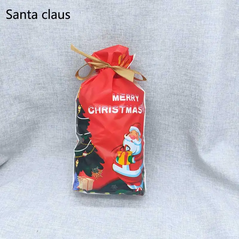 Santa claus Для рождественской вечеринки сумки подарок посылка фестиваль вечерние поставки 15x23,5 см вечерние свадебные украшения 10 шт./упак. конфетная сумка Счастливого Рождества - Цвет: Santa claus