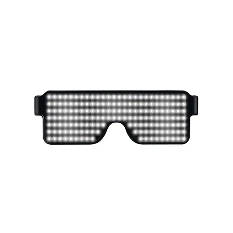 Multifunction Cool LED Glasses Nightclub Party Fashion Flashing Sunglasses Bright LED Light Up Luminous Party Decorative - Цвет: Белый