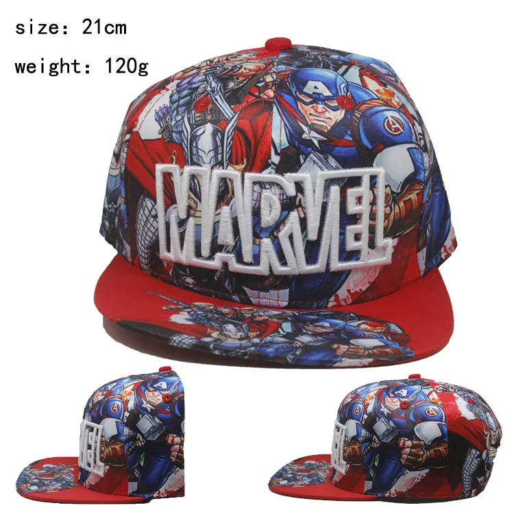 1 Marvel, Мстители, Капитан Америка, папа, бейсболка, мужская шапка, забавные детские кепки, женские хип-хоп модные уличные головные уборы, gorra hombre - Цвет: 1