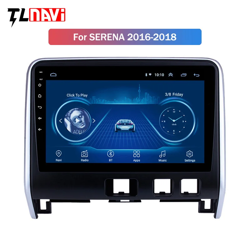 

10.1" Android 8.1 for 2016 2017 2018 Nissan Serena GPS Navigation System Head unit Bluetooth Wifi auto Radio WIFI